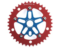 MCS Alloy Spider & Chainring Combo (Blue/Red)